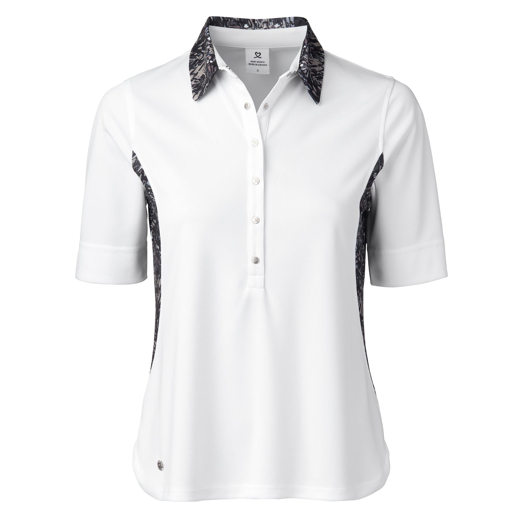 Daily Sports Luna 1/2 Sleeve Ladies Golf Polo Shirt White